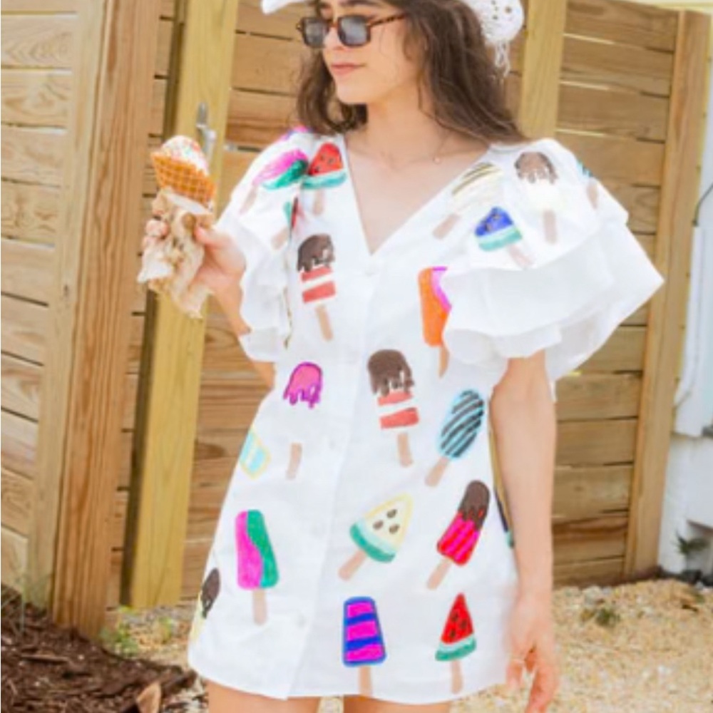 NWT Size Large Queen of Sparkles Popsicle Dress
